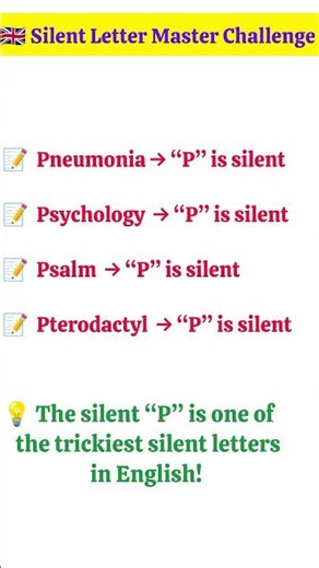 Don't Say These Silent Letters #shorts #english #silentwords #education #spokenenglish #short