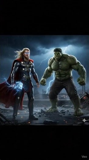 Hulk vs Thor fighting 💪 #viral #marvel #avengers #hulk #thor #animation #shortvideos #hulkcartoon