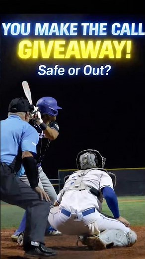 You Make the Call Giveaway! Safe or Out? #baseball