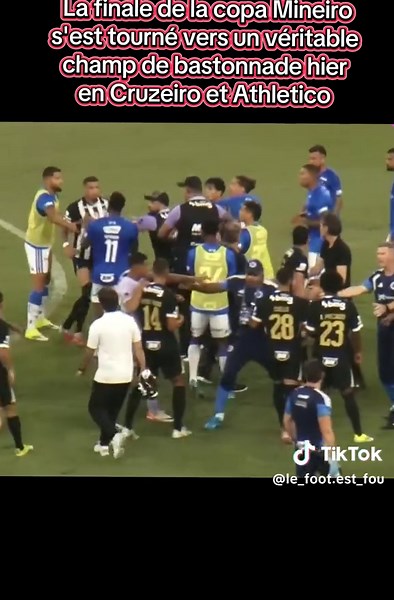 Record de cartons rouges lors de la finale Copa Mineiro