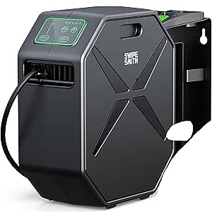 2400PSI Max Wall-Mounted Pressure Washer, Electric Pressure Washer, Remote Controlled Power Washer with 100ft Replaceable & Retractable Reel, Wall Hanging Pressure Washers