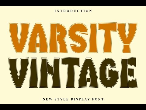 Varsity Vintage: Bold Athletic Display Font Perfect for Sports Branding