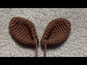 HOW TO CROCHET Lamb ears | Crochet animal ears | Crochet lamb ears