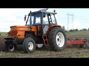 Fiat 1500 Working Hard in The Field Ploughing w/ 4-Furrow Kverneland AB85 | Danish Agriculture