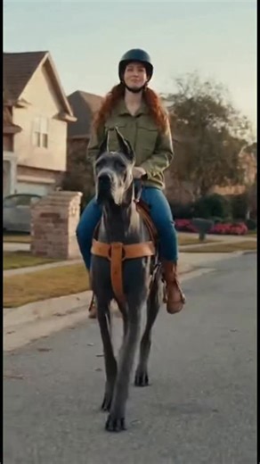 Lady Rides GIANT Great Dane Like a Horse!  #GreatDaneRide #DogHorse #NeighborhoodLaughs #ViralPet #BigDogEnergy | Cruise Bachelor | Facebook