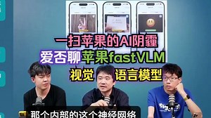 一扫苹果的AI阴霾，爱否聊苹果fastVLM视觉语言模型_哔哩哔哩_bilibili