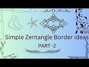 Easy Zentangle Pattern border ideas | Satisfying Design for #zentangle#zentangleart#art#doodleart