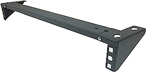 Jingchengmei 1U Steel Vertical Wall Mount Rack and Horizontal Under Desk PC Mount Bracket for 19 Inch Network Equipments (1U90)