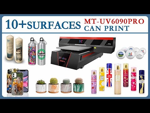 MT-UV 6090Pro Working for both Cylinder and Flat Objects Printing