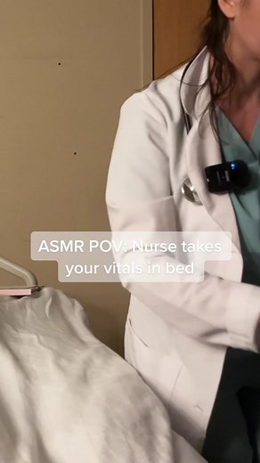 ASMR POV: Nurse Takes Your Vitals in Bed