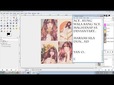 How To Use .XCF File In Gimp