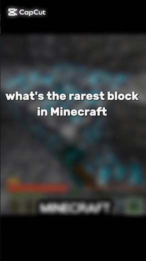 what's the rarest block in Minecraft(you will never see it)