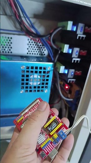 We replace the CNC shield + Arduino with STM32 + TB6600 Driver
