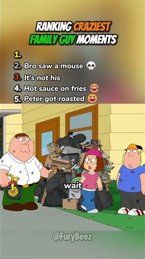 Ranking Craziest Family Guy Moments