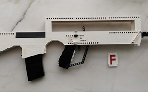 一个极短的乐高枪演示（Famas-G2乐高全自动皮筋枪）