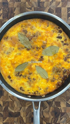 Bobotie from South Africa 🌍 would you eat this? #cooking #recipe #food #bobotie #reels #foodstagram | Sam Jose