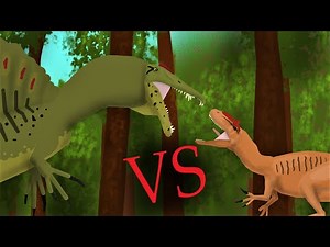 Spinosaurus vs allosaurus - Pivot Animation Battle
