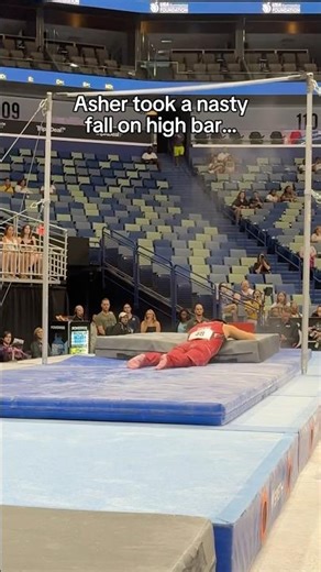 His dismount gave me chills 🤯 (Asher Hong) #gymnastics #gymnast #sports #sport #olympics #olympic