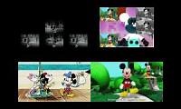 Mix of 4 videos from youtube : Mickey Mouse Sparta Remix Quadparison 21
