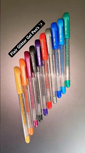 Flair Glitter Gel Pen’s ✨ Best Glitter Pen 🔥