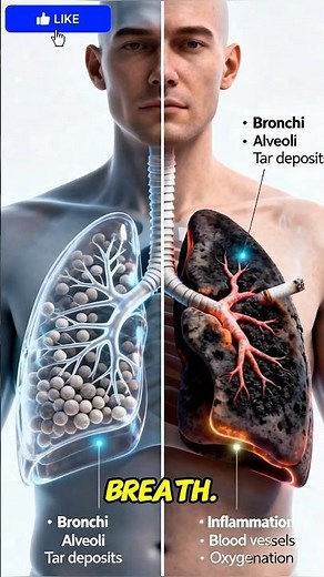 Healthy Lungs vs Smokers’ Lungs – The Shocking Difference!”