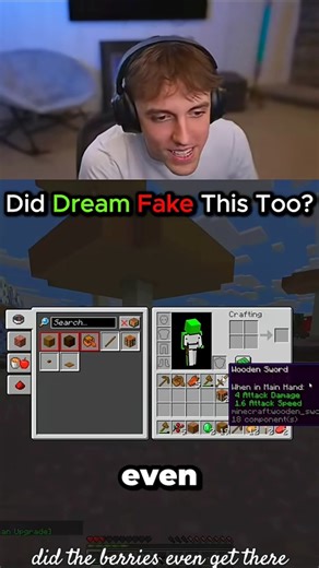 Dream facked berry clutch 🤥 #dream #minecraft #shortsfeed #gaming