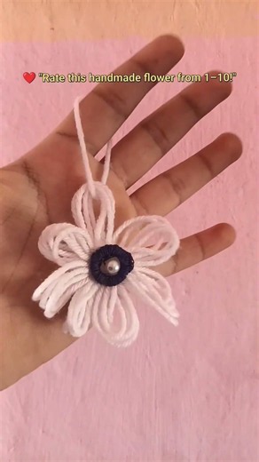 diy wool art |Turning yarn intlo blooms✨🌸#shorts