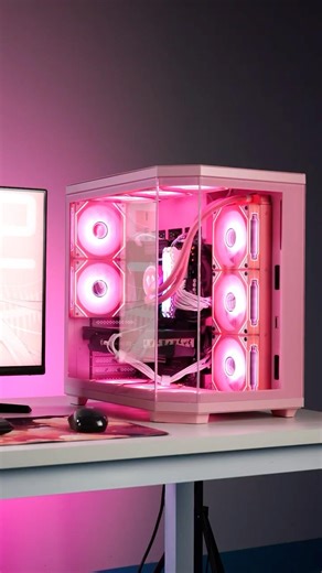 Vetroo CT3 ATX Gaming Computer PC Case - 💗Pink💗