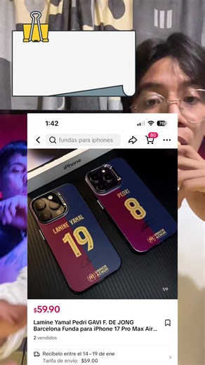 Funda de iPhone 13 de Pedri del FC Barcelona