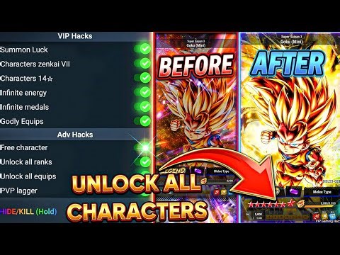 UNLOCK Legend SSJ3 Goku mod menu v6.22.0 | Unlock all characters Dragon Ball Legends