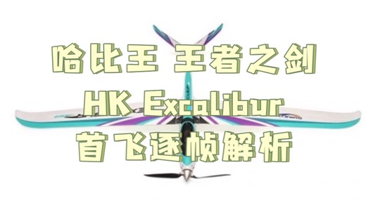 成功首飞哈比王 HobbyKing Excalibur 1.6M翼展前掠翼 V尾翼 大大的动力滑翔机 由瑞森模型工厂代工并直销 翻译为 亚瑟王的神剑？王者之剑？