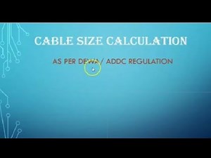 Cable Size Calculation with Example