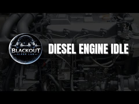 Diesel Engine Idle Black Screen 10Hours | Blackout Sleep Lab