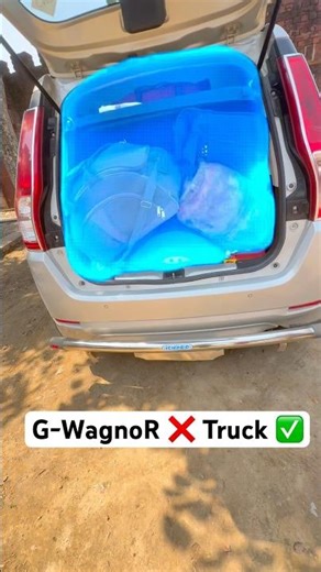 CNG WagnoR mein Itna Boot Space 😳