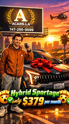 Artem-747-295-9599 BEST AUTO BROKER_LA on Instagram: "🤯2026 KIA SPORTAGE Hybrid X-line only $379+ tax🤯 $2000 down ✅ $379 + tax ✅ We can get you approved ✅ Even if you don’t have : - perfect credit ☑️ - Down payment ☑️ - Proof of income ☑️ 😃Fresh and new credit welcome 😃 🚗 Looking to lease or finance a new car❓ 🔥 Best deals on any make & model – we’ll find your dream car with unbeatable terms. 🏦 We work with all types of credit history. 🔄 Trade-in: swap your old car for a new one, fast &