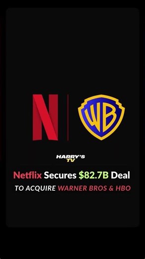 Netflix Secures $82.7B Deal to Acquire Warner Bros & HBO #shorts #netflix #warnerbros