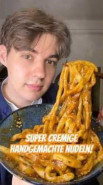 Super cremige selbstgemachte Nudeln! 🍜 #china #rezept #noodles #recipe