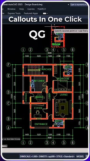 ⚡️ AutoCAD CallOut in 1 CLICK! (You NEED This Trick).