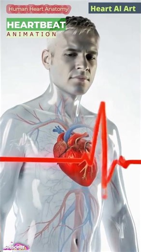 Heartbeat Animation | Cardiac Anatomy | Heart AI Art | 05