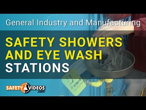 Safety Showers and Eye Wash Stations from SafetyVideos.com