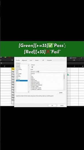 How to Create Pass/Fail Result in Excel