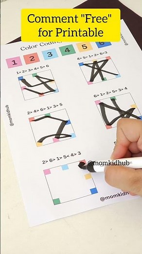 Color Code Activity/ Classroom Activity #kidsactivities #freeworksheets