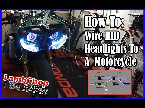 Wiring HID Headlights To A Motorcycle (both lights on, high & low beam)
