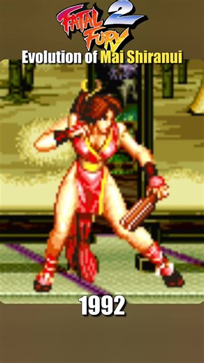 Evolution of Mai Shiranui #fatalfury #kingoffighters