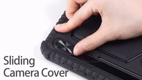 Nillkin for Samsung Galaxy Tab S10 Plus/S9 Plus 12.4" Case with Detachable Keyboard, 7-Color Backlit, Trackpad, S Pen Holder, Rugged Keyboard Case with Camera Cover for Samsung Tablet S9+/S10+ 5G