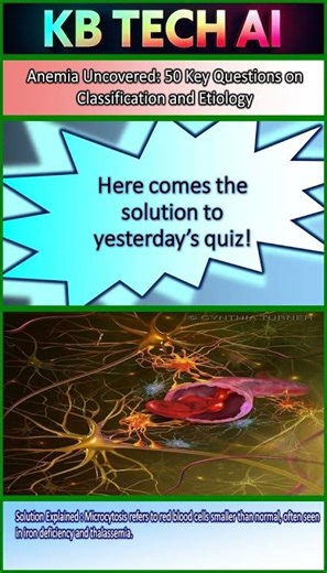 Top 60 Anemia MCQs Iron Deficiency, Megaloblastic & Hemolytic Types High Yield Questions 123