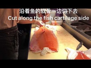 how to kill salmon（三文鱼杀法）vlog couper saumon
