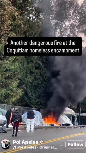 Another dangerous fire at the Coquitlam homeless encampment — and of course, no word from the media. This is what residents face daily across our cities. #safestreetsvancouver #safestreetsvan #crime #vancouvercrime #safety #safetyfirst #safetytips #communitysafety #neighbourhoodwatch #bcpoli #vanpoli #trend #viral #granville #dtes #hastings #burnaby #abbotsford #richmond #langley #surrey #tricities #vancouver #rcmp #theft #BritishColumbia @safestreetsbc @yourcanadianbacon | Safe Streets Vancouve