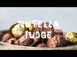 Microwave NUTELLA Fudge with Ferrero Rocher!