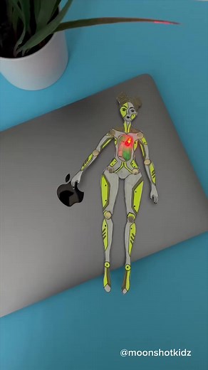 1.9K views · 22 reactions | DIY light-up paper puppet robot doll. Simple paper electric circuit project for beginners is a perfect hands-on #stem activity.All you need is:- Flashing LED diode- Coin cell battery - Conductive copper tape- Paper- Markers- Paper fasteners #STEM #stemchallenge #stemeducation #stemforkids #STEMforGirls #scienceexperiment #papercraftingideas#papercraft #crafting #paperdolls #engineeringforkids #diyelectronics | Moonshotkidz | Facebook